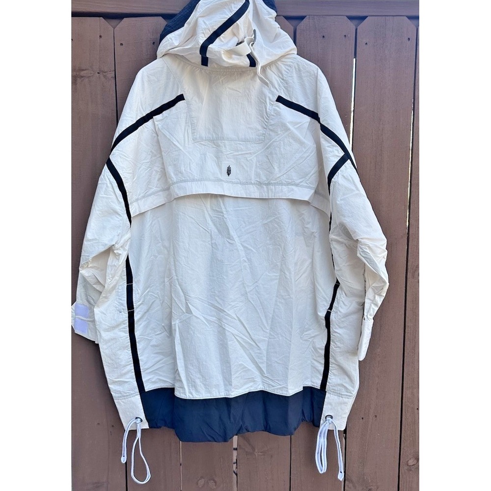 Free People Movement Size M/L Peace Out Backpack Parachute Jacket Ivory Combo - Picture 5 of 15